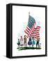 Young Patriots - Child Life-Keith Ward-Framed Stretched Canvas