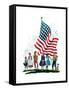 Young Patriots - Child Life-Keith Ward-Framed Stretched Canvas