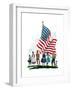 Young Patriots - Child Life-Keith Ward-Framed Giclee Print