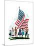 Young Patriots - Child Life-Keith Ward-Mounted Giclee Print