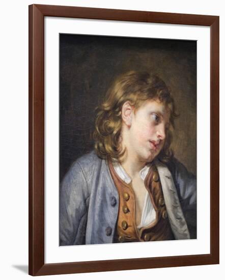 Young Peasant Boy-Jean-Baptiste Greuze-Framed Art Print