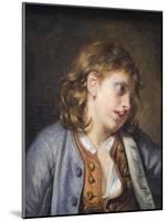 Young Peasant Boy-Jean-Baptiste Greuze-Mounted Art Print