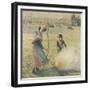 Young Peasant Fire, Frost, or the Burning of Fields-Camille Pissarro-Framed Giclee Print