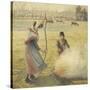 Young Peasant Fire, Frost, or the Burning of Fields-Camille Pissarro-Stretched Canvas