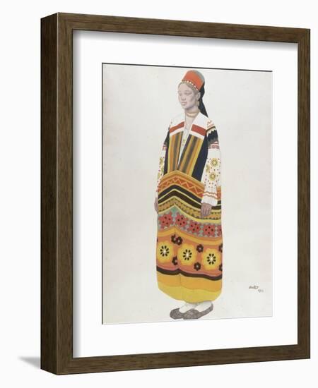 Young Peasant Girl, 1922-Leon Bakst-Framed Giclee Print