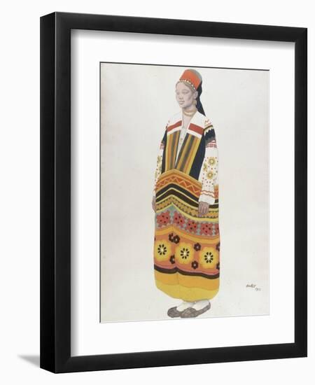 Young Peasant Girl, 1922-Leon Bakst-Framed Giclee Print