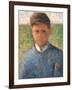 Young Peasant in Blue-Pierre Puvis de Chavannes-Framed Giclee Print