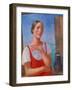 Young Peasant Woman, 1928-Kosjma Ssergej Petroff-Wodkin-Framed Giclee Print