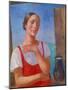 Young Peasant Woman, 1928-Kosjma Ssergej Petroff-Wodkin-Mounted Giclee Print