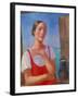 Young Peasant Woman, 1928-Kosjma Ssergej Petroff-Wodkin-Framed Giclee Print