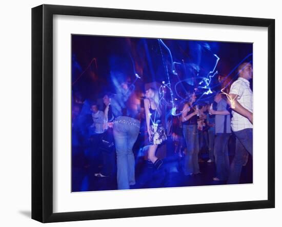 Young People at the Trendy Cube Nightclub, Glasgow, Scotland, United Kingdom-Yadid Levy-Framed Photographic Print