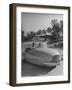 Young People Driving a Three Wheeled Auto-Nina Leen-Framed Photographic Print