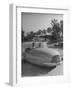 Young People Driving a Three Wheeled Auto-Nina Leen-Framed Photographic Print