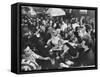 Young People Fill a Manhattan Singles Bar-Ralph Morse-Framed Stretched Canvas