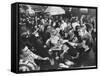 Young People Fill a Manhattan Singles Bar-Ralph Morse-Framed Stretched Canvas