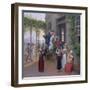 Young People on a Swing in a Garden Near Naples, 1823-Johann Erdmann Hummel-Framed Giclee Print