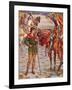 'Young Percival Questions Sir Owen', 1911-Walter Crane-Framed Giclee Print