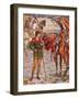 'Young Percival Questions Sir Owen', 1911-Walter Crane-Framed Giclee Print