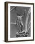 Young Perseus Holding the Decapitated Gorgon Head of Medusa, Standing over Her Body-Carl Mydans-Framed Photographic Print