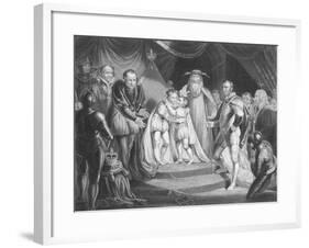 Young Princes Hugging-null-Framed Giclee Print