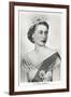 Young Queen Elizabeth II-null-Framed Art Print