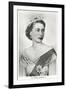 Young Queen Elizabeth II-null-Framed Art Print