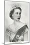 Young Queen Elizabeth II-null-Mounted Premium Giclee Print