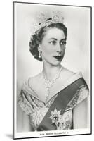Young Queen Elizabeth II-null-Mounted Art Print