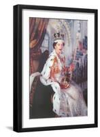 Young Queen Elizabeth II-null-Framed Art Print