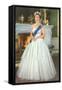 Young Queen Elizabeth II-null-Framed Stretched Canvas