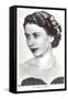 Young Queen Elizabeth-null-Framed Stretched Canvas