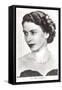 Young Queen Elizabeth-null-Framed Stretched Canvas