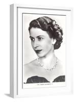 Young Queen Elizabeth-null-Framed Art Print