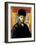 Young Rabbi from Nadorna-Isidor Kaufmann-Framed Art Print