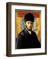 Young Rabbi from Nadorna-Isidor Kaufmann-Framed Art Print