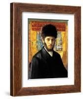 Young Rabbi from Nadorna-Isidor Kaufmann-Framed Art Print