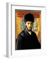 Young Rabbi from Nadorna-Isidor Kaufmann-Framed Art Print