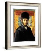 Young Rabbi from Nadorna-Isidor Kaufmann-Framed Art Print