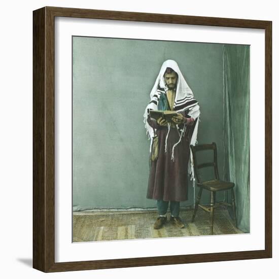 Young Rabbi, Tangier (Morocco), Circa 1885-Leon, Levy et Fils-Framed Photographic Print