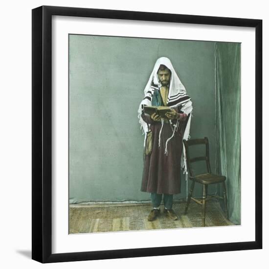 Young Rabbi, Tangier (Morocco), Circa 1885-Leon, Levy et Fils-Framed Photographic Print