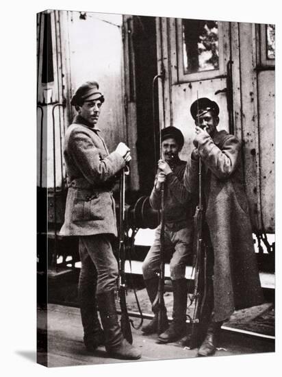 Young Red Guards-Russian Photographer-Stretched Canvas