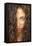 Young Red-Haired Woman with Curly Hair Looking at Camera-Axel Schmies-Framed Stretched Canvas