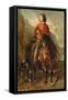 Young Rider on a Shetland-Alfred Dedreux-Framed Stretched Canvas