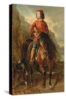 Young Rider on a Shetland-Alfred Dedreux-Stretched Canvas