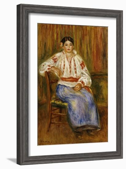 Young Romanian, 1914-Pierre-Auguste Renoir-Framed Giclee Print