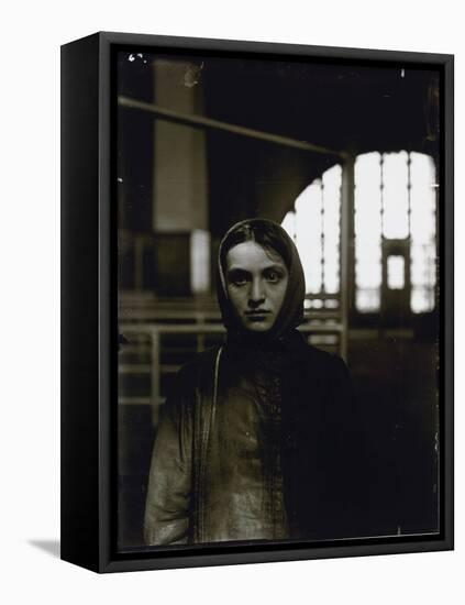 Young Russian Jewess, Ellis Island, 1905-Lewis Wickes Hine-Framed Stretched Canvas