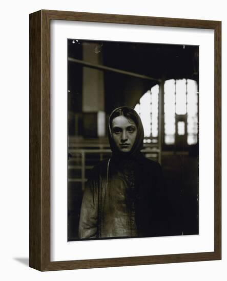 Young Russian Jewess, Ellis Island, 1905-Lewis Wickes Hine-Framed Giclee Print