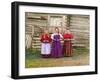 Young Russian Peasant Women, Sheksna River, Near the Small Town of Kirillov, Russia, 1909-Sergey Mikhaylovich Prokudin-Gorsky-Framed Giclee Print