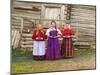 Young Russian Peasant Women, Sheksna River, Near the Small Town of Kirillov, Russia, 1909-Sergey Mikhaylovich Prokudin-Gorsky-Mounted Giclee Print