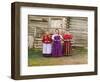 Young Russian Peasant Women, Sheksna River, Near the Small Town of Kirillov, Russia, 1909-Sergey Mikhaylovich Prokudin-Gorsky-Framed Giclee Print